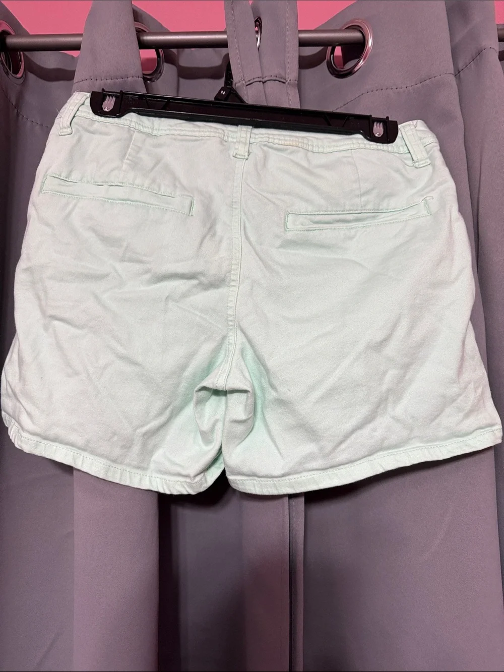 Girl’s Light Mint Casual Pocket Shorts